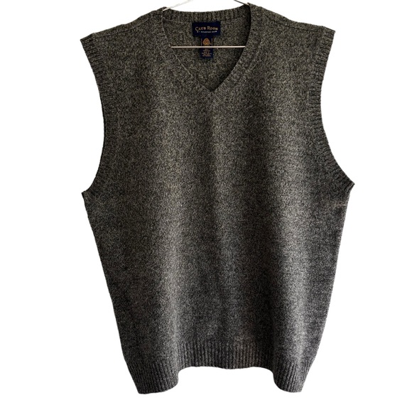 Club Room Other - Club Room V-Neck 100% Lambswool Sweater Vest Size Large